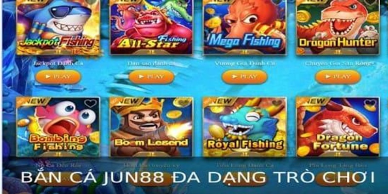 Danh mục trò chơi chất lượng là ưu điểm giữ chân JUN88 trung thành
